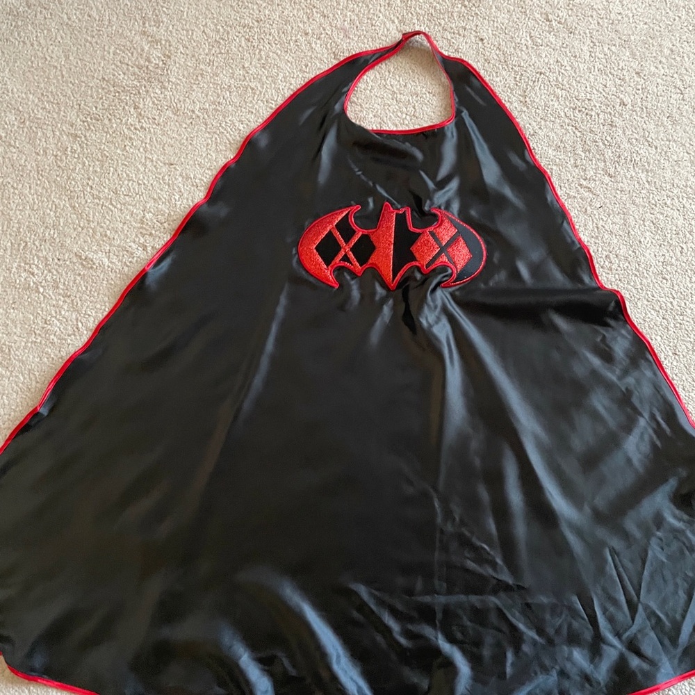 Kids Black and Red Superhero Cape - Costume Accessory